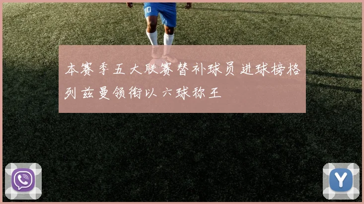 本赛季五大联赛替补球员进球榜格列兹曼领衔以六球称王